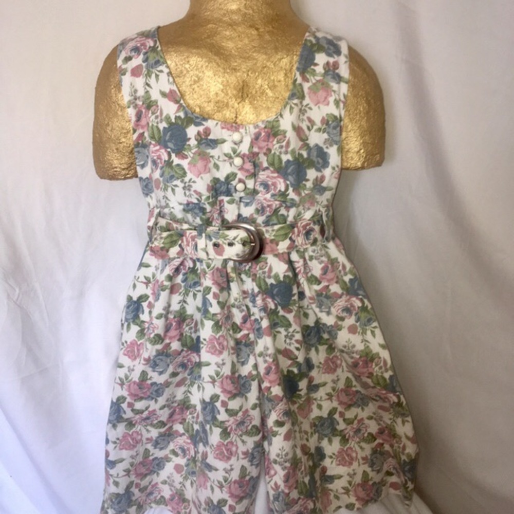 Vintage Floral Jumper/Romper